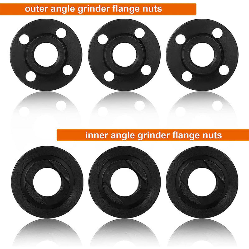 Cross-border Angle Grinder Press Plate Flange Nut 58iM14 Corner Accessories