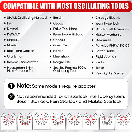 102Pcs Oscillating Multitool Blades, Oscillating Saw Blades, Quick Release Multitool Blades Kit, Tool Blades Accessories Kits with Storage Case for Wood Plastic Metal Nails Bolts